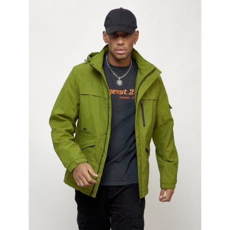 Sports male jacket, size 54, green color-4