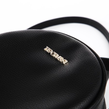 Women's backpack city, Textura, black color-5