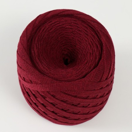 Knitted yarn "Ribbon" 85m/170 ± 5 g (cherry)-1