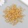 Beads for creativity plastic "Hearts and stars" gold set 20 grams 0.4x0.7x0.7 cm