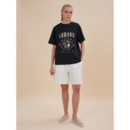 Female T -shirt, size l, black color-4
