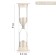 Sanding clock "Lambo", 10 minutes, 9 x 2.5 cm, white