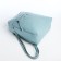 Women's backpack made of artificial leather with lightning, 3 pockets, blue color