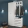 Jamaica hanger, 700x260x1185, white