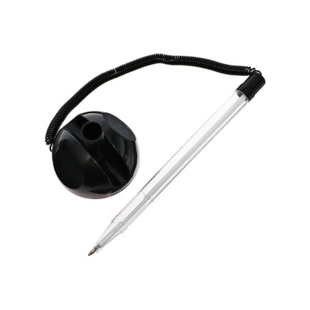 Ballpoint pen on the self -adhesive stand attomex 0.7 mm, shift rod, blue ink, plastic spring-1