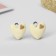 Clips children's "chosen" heart, color beige-brown
