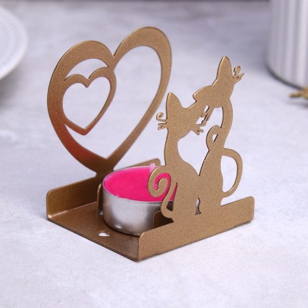 Climb "Love and kittens" 6.5x5.5x7cm, golden-2