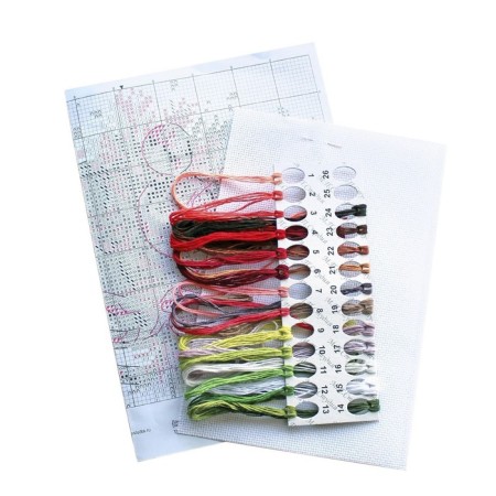 Set for embroidery "New Year's composition" 18 × 14 cm-4