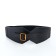 Women's belt, width 10 cm, black color