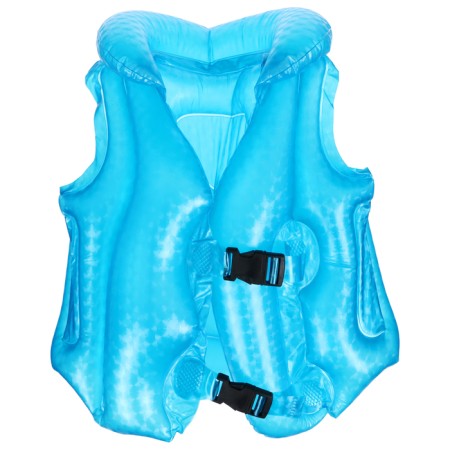 Vest for swimming "on the wave", p. M, 50 x 40 cm, blue color