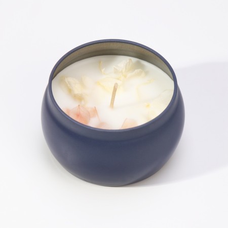 Aromatic candle made of soy wax with dry flowing "Garnish" 4.5x6 cm, 80 g-6