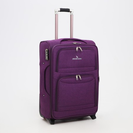 Small 24 suitcase "on lightning, code castle, with extension, purple color-1
