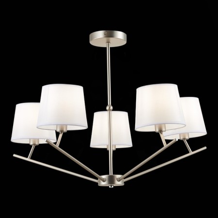 Ceiling EVOLUCE lamp. Sle300102-05. Denice. 5x40 watts, E14, 66x66x49 cm, Nickel color-1