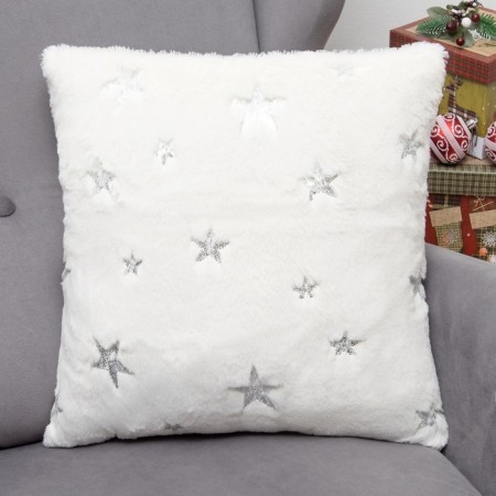Pillowcase decorative Ethel "Star", silver, 43 x 43 cm, 100% of the p/e