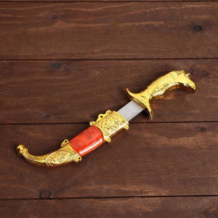 Souvenir knife, 19 cm, horse -shaped handle, mix-7