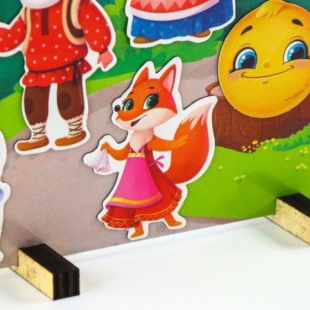 A set of developing magnets. Theater based on the Russian folk tale "Kolobok"-3