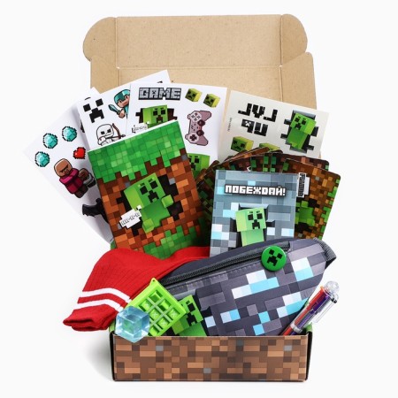 Gift set for a boy with a bag of Easy Box "Pixels"-2