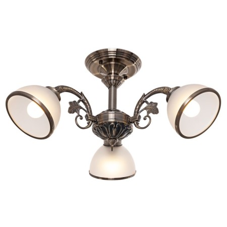 Lamp ceiling Economy light 13060/3AB WT, 3x40W, E27, 30x60x60 cm, bronze color-1