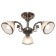 Lamp ceiling Economy light 13060/3AB WT, 3x40W, E27, 30x60x60 cm, bronze color
