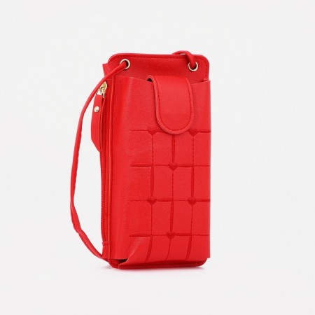Baby bag on magnet, long belt, red color