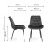 Chair on the Grass -Karkas Goyar Metal/velor, Black/Graphite 51x61x82 cm