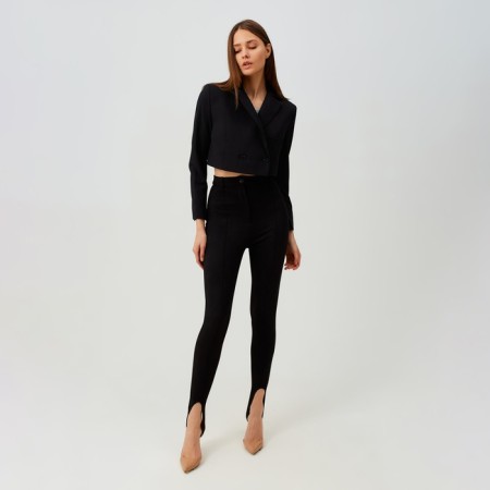 Women's pants Minaku: Casual Collection Black color, size 46