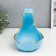 Souvenir Polystone stand "Blue Hippo" 22x16.5x30 cm