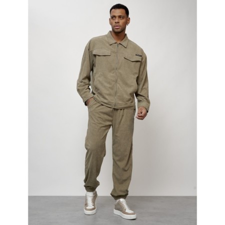 Male tracksuit, size 50, khaki color-8