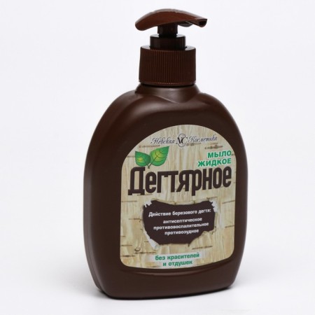 Liquid soap Nevskaya cosmetics "Degtyar", with a dispenser, 300 ml-1
