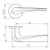 Separate handle FLAME URS BPVD-77, the color of a fanned nickel