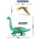 Designer "Dinomir", 19 parts, bronteosaurus and pterenodon, sound