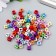A set of colored beads with Russian letters "Astra" 6 mm, 150 pcs/pack