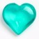 Plastic sores are decorative, set of 100 pcs., Size 1 pc. - 2 × 2 cm, color mix