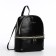 Open-ryukzak-mini made of artificial leather with lightning, black color