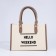 Bag Female Tout with zipper, beige color