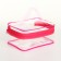 Cosmetic bag PVC chest, 18*8*13, lightning department, raspberry