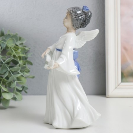 Souvenir Ceramics "Angel with lute" color 18.7x8x9 cm-3