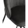 Stool Barnoy Nile Metal/velor, Black/Gray 58x45x92 cm