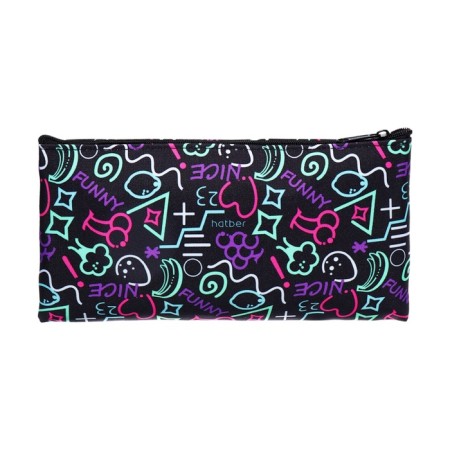 Penal soft, 1 department, 110 x 205 mm, flat, Hatber "Neon cocktail" Blue npk_63167-2