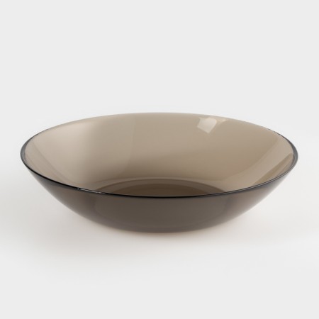 Service of a table glass "Ambier", 19 items, brown color-3
