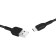 Hoco X13, microUSB cable - USB, 2.4 A, 1 m, PVC braid, black