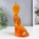 Souvenir Polystone "Buddha Varada Mudra - Greeting" Orange 17x10x7 cm