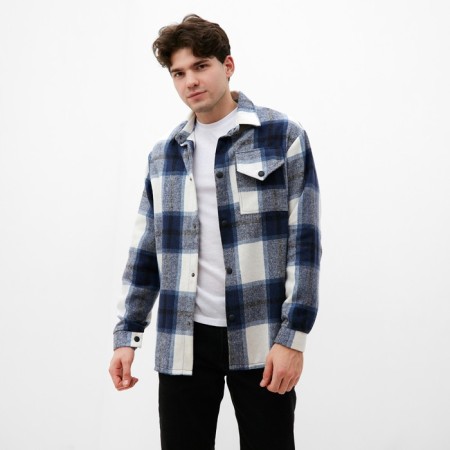 Male shirt in the MIST cage, size 56, blue-1