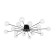 Freya FR5242CL-16B1 Celebrity ceiling lamp, 865x865x113 mm, G4, 16x3W, black color