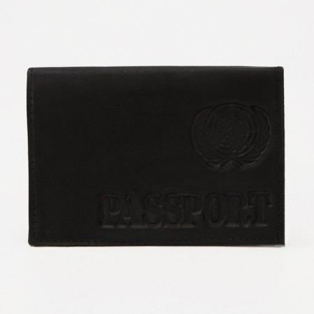 Cover for passport, black color