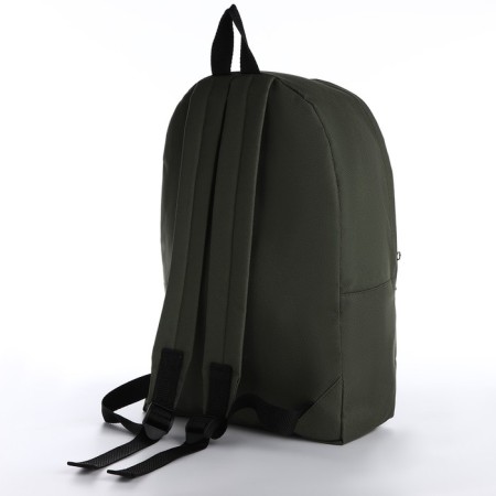 Sports backpack from textiles on lightning, Textura, 20 liters, khaki color/blue-1