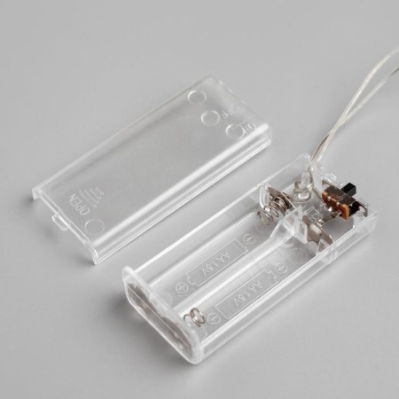 LED figure "Snowman" 7 × 15 × 7 cm, acrylic, 8 LED, AAX2 batteries (not in the kit), white glow-3