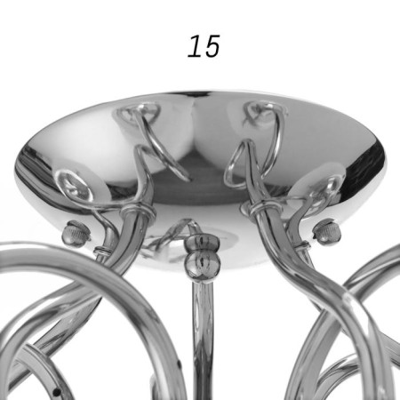 Steel Stewsvelight Daria 5x60W E27, chrome 56x56x22 cm-5