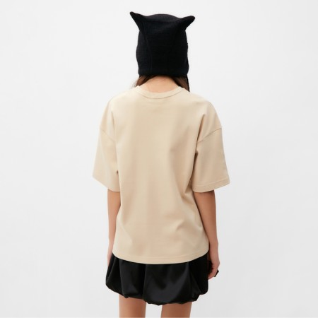 Women's T -shirt Mist Coordinates p. L-XL, beige-5