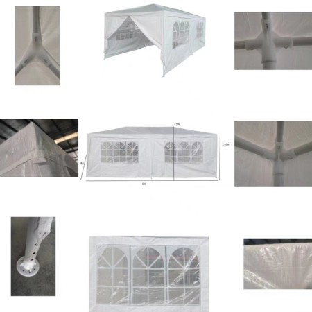 Sadovy tent 6*3m white, closed-3